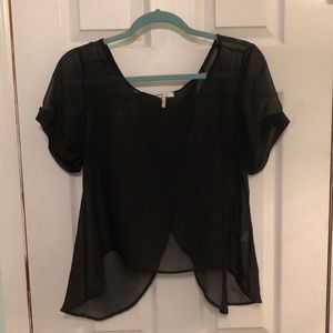 Black mesh top Sz M